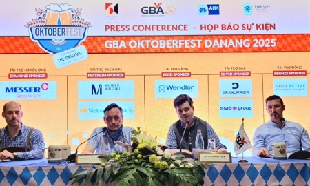 Họp báo thông tin về Oktoberfest 2025 tai Đà Nẵng. Ảnh Ngô Anh Văn