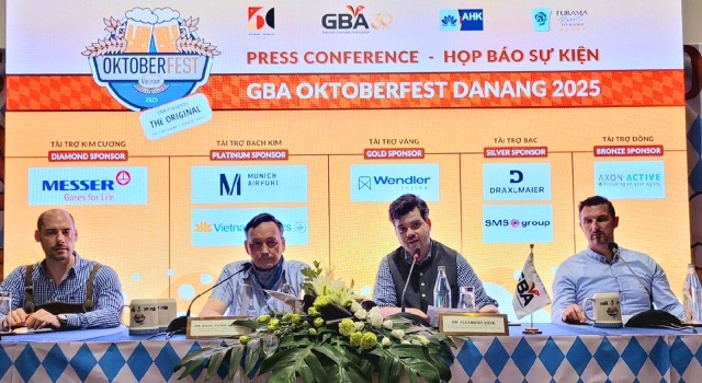 Họp báo thông tin về Oktoberfest 2025 tai Đà Nẵng. Ảnh Ngô Anh Văn