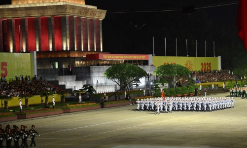 [Phóng sự ảnh] Các lực lượng tổng hợp luyện thành công diễu binh, diễu hành A80 lần thứ nhất 