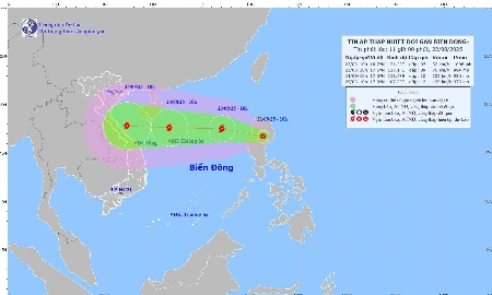 Ứng phó với áp thấp nhiệt đới sắp mạnh lên thành bão số 5