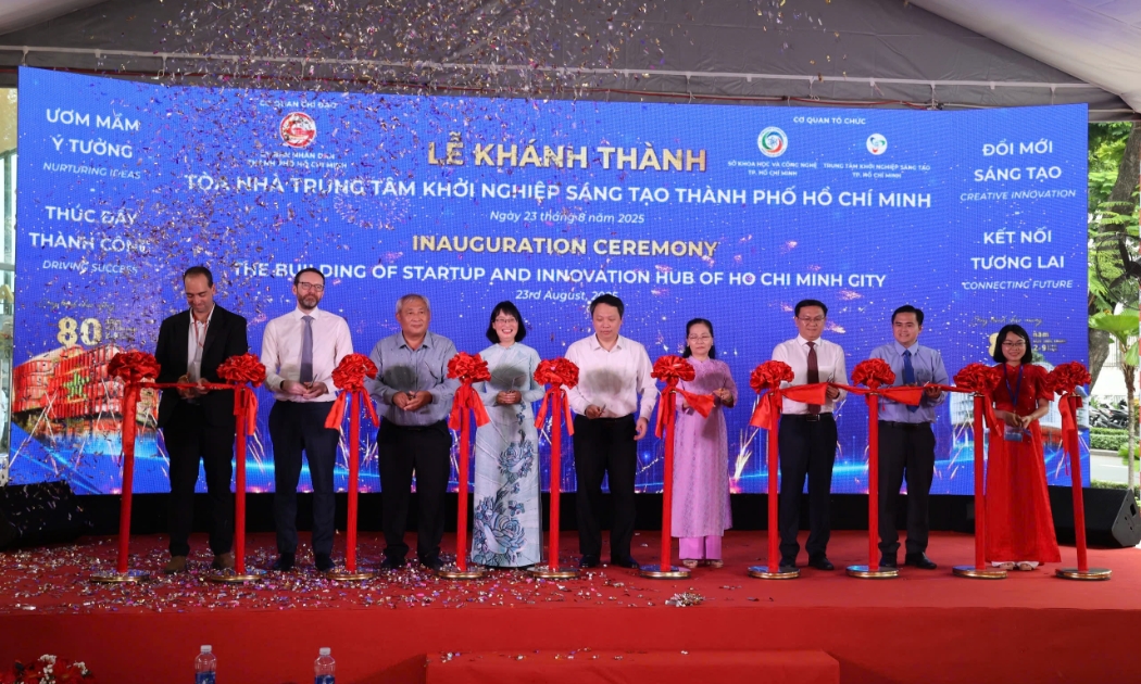 Sáng 23/8, UBND TP.HCM, Sở Khoa học Công nghệ khánh thành tòa nhà Trung tâm Khởi nghiệp sáng tạo TP.HCM (SIHUB).