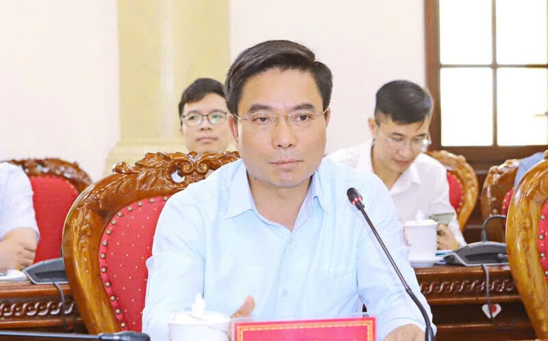 Bí thư Tỉnh uỷ Thanh Hoá Nguyễn Doãn Anh tại buổi làm việc