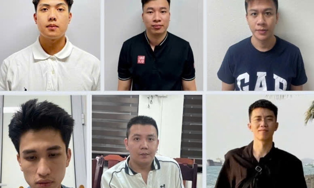 Các đối tượng trong đường dây lừa đảo, rửa tiền