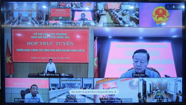 Cuộc họp kết nối trực tuyến tới các địa phương, cơ quan