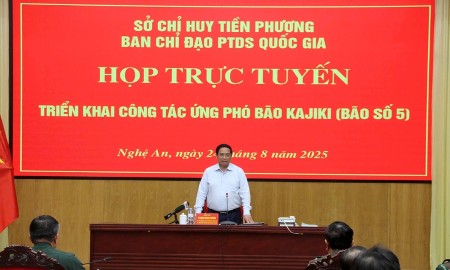 Thủ tướng trực tiếp kiểm tra, chỉ đạo ứng phó bão số 5