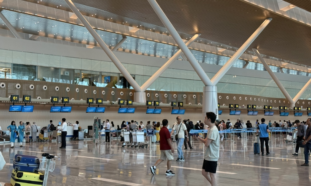 Bên trong nhà ga T3 sân bay Tân Sơn Nhất.