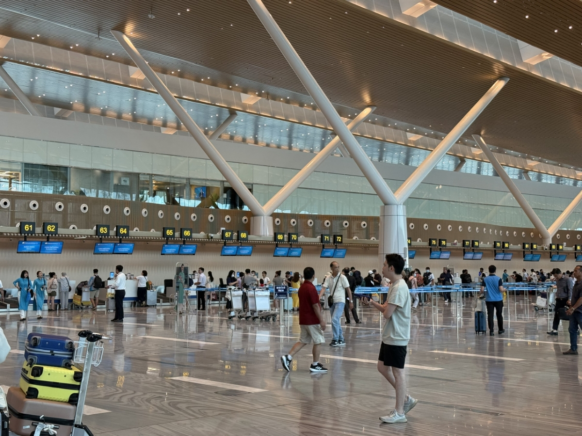 Bên trong nhà ga T3 sân bay Tân Sơn Nhất.