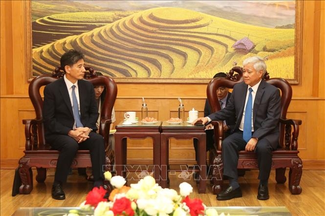 Quang cảnh buổi tiếp. Ảnh: TTXVN.