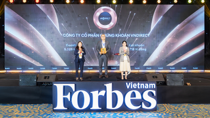 VNDIRECT lần thứ 2 lọt Top 50 Công ty niêm yết tốt nhất 2025 do Forbes công bố