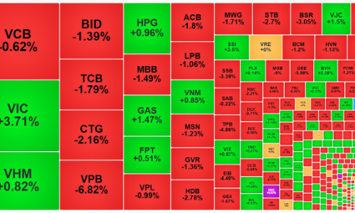 Cổ phiếu trụ cũng bất lực, VN-Index quay đầu giảm, khối ngoại xả ròng cực lớn 1600 tỷ
