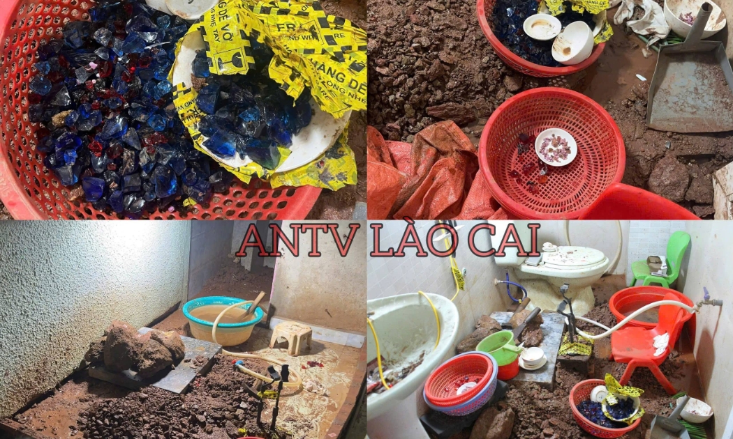 Các viên đá sỉ giá trị thấp, thậm chí là không có giá trị được các đối tượng sử dụng để thực hiện hành vi lừa đảo chiếm đoạt tài sản. Ảnh: cổng thông tin điện tử Công an tỉnh Lào Cai.
