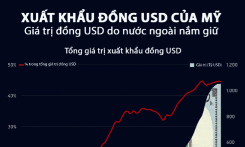 Xuất khẩu đồng USD của Mỹ trong hơn 50 năm qua