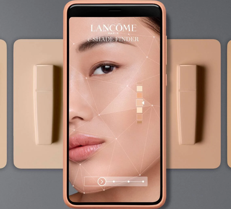 Lancôme Shade Finder phân tích sắc tố da khi mua mỹ phẩm.