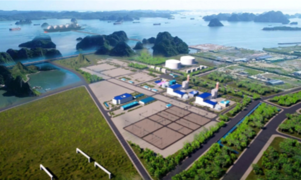 Phối cảnh Dự án Nhà máy điện khí LNG Quảng Ninh. (Ảnh: CTT tỉnh Quảng Ninh).