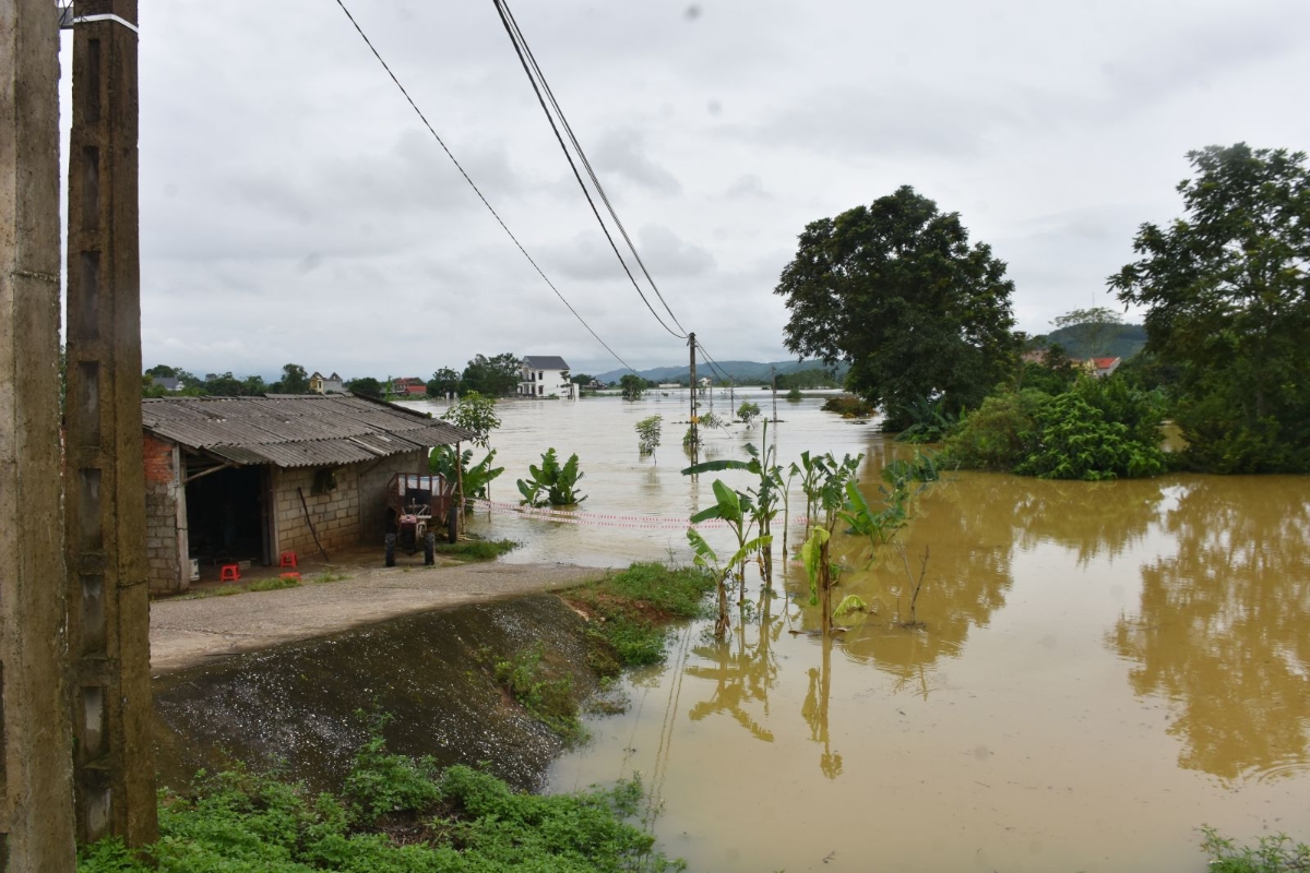 Biển nước bủa vây cả khu vực