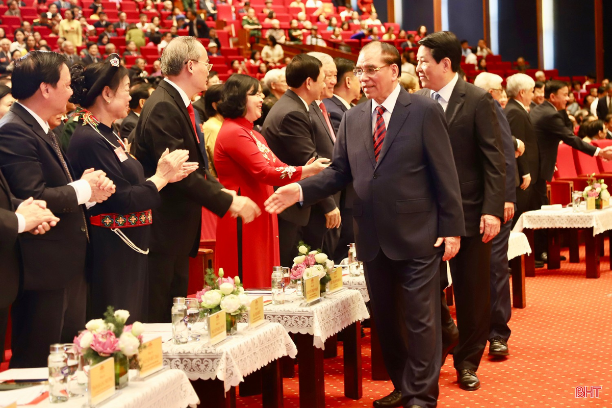 Tổng Bí thư Tô Lâm tại buổi lễ gặp mặt. Ảnh: TTXVN