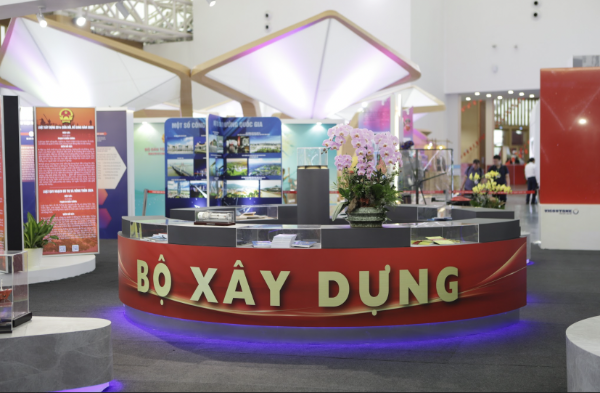 Khu vực triển lãm của Bộ Xây dựng