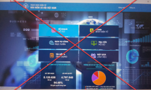 Giả mạo website Cổng dịch vụ công Bảo hiểm xã hội để lừa đảo