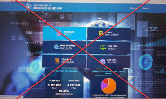 Giả mạo website Cổng dịch vụ công Bảo hiểm xã hội để lừa đảo
