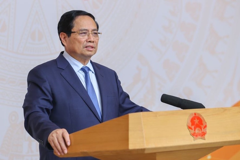 Thủ tướng biểu dương Bộ Ngoại giao đã khẩn trương hoàn thành xây dựng Chương trình hành động của Chính phủ triển khai Nghị quyết 59. Ảnh: VGP.