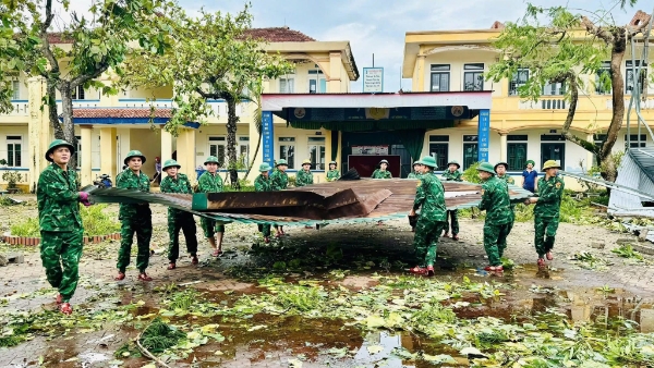 Công tác khắc phục mưa bão tại Hà Tĩnh thực hiện khẩn trương để sớm ổn định đời sống, sinh hoạt của người dân