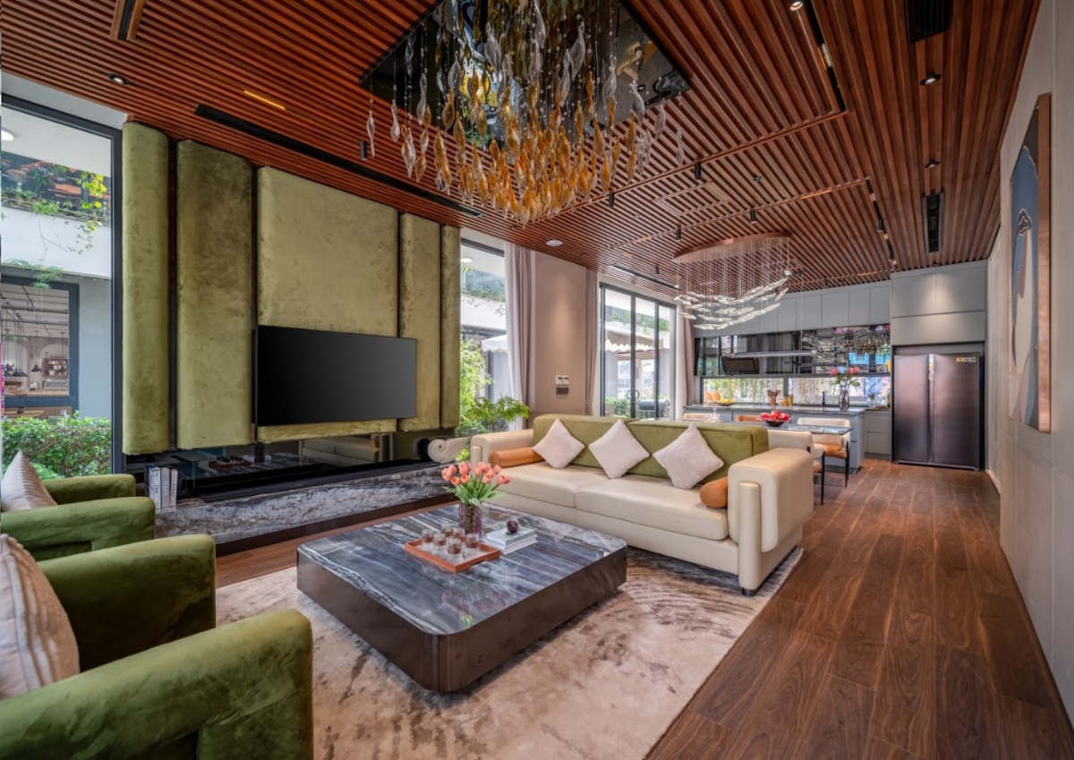 Không gian sống hiện đại bên trong căn biệt thự tại Flamingo Golden Hill. (Nguồn: Flamingo Holdings).