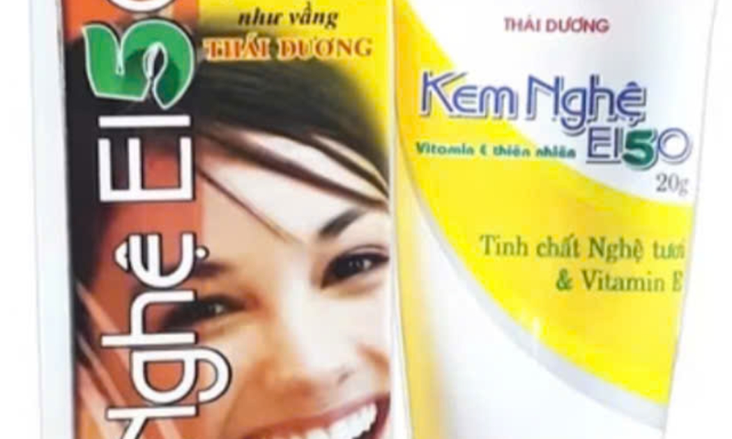 Sản phẩm kem nghệ E150 - hộp 1 tuýp 20g bị thu hồi. Ảnh chụp màn hình.