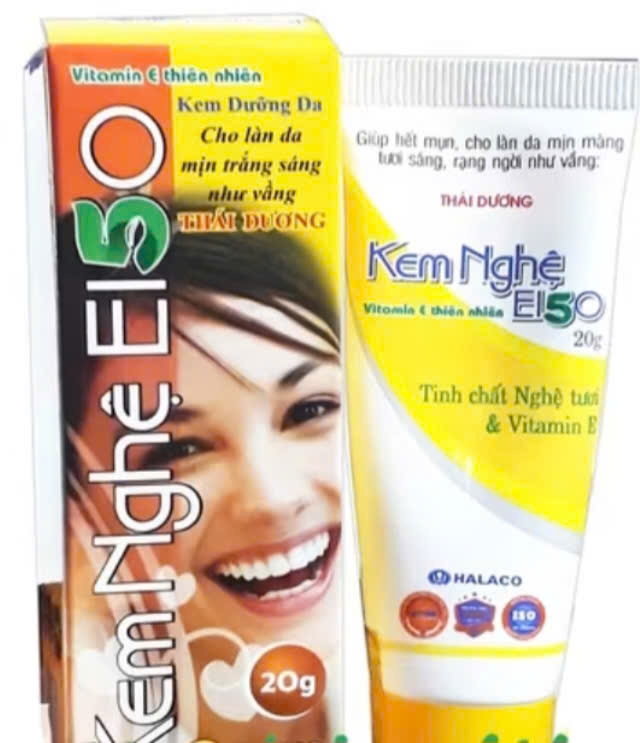 Sản phẩm kem nghệ E150 - hộp 1 tuýp 20g bị thu hồi. Ảnh chụp màn hình.