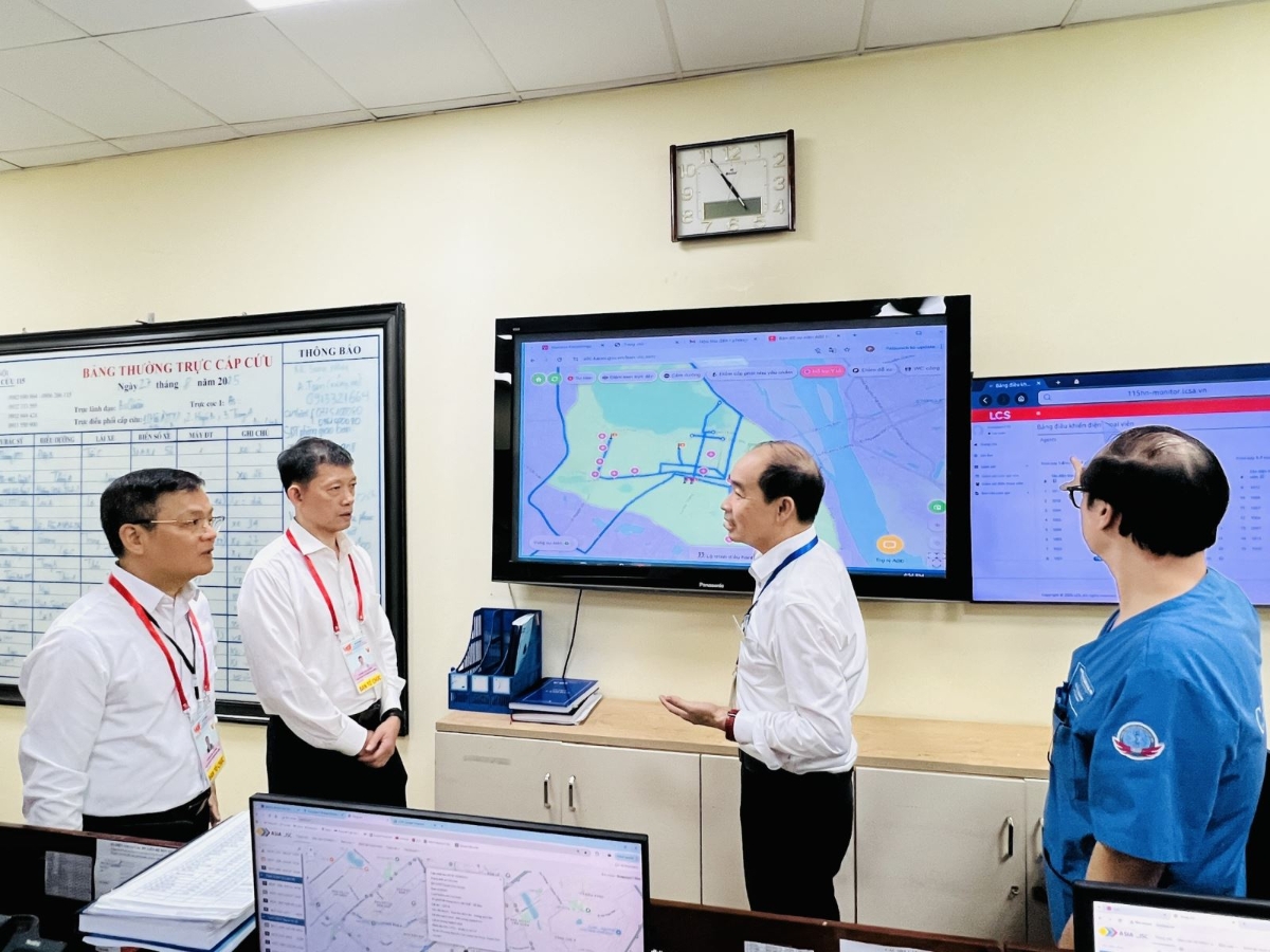 Trung tâm Chỉ huy đáp ứng y tế sự kiện A80 của Trung tâm Cấp cứu 115.