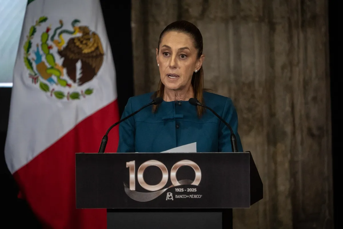 Thủ tướng Mexico Claudia Sheinbaum - Ảnh: Bloomberg