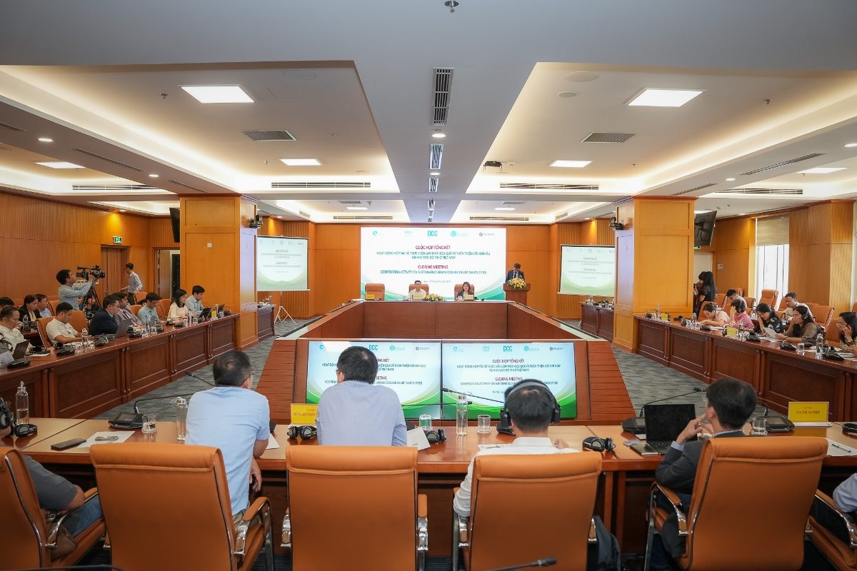 Tổng kết hoạt động hợp tác về giải pháp làm mát hiệu quả, thân thiện với khí hậu và chống nắng nóng cực đoan tại khu vực đô thị ở Việt Nam.