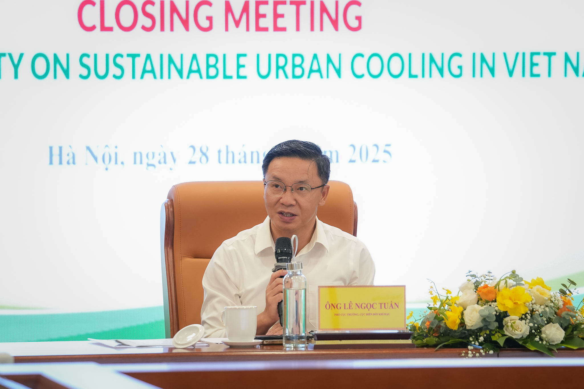 Ông Lê Ngọc Tuấn, Phó Cục trưởng Cục Biến đổi khí hậu: 