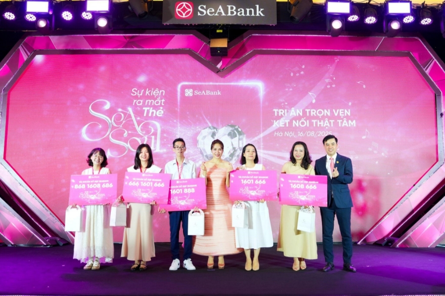 Thẻ SeASoul đánh dấu sự kết hợp giữa SeABank và Mỹ Tâm. Ảnh: SeABank.