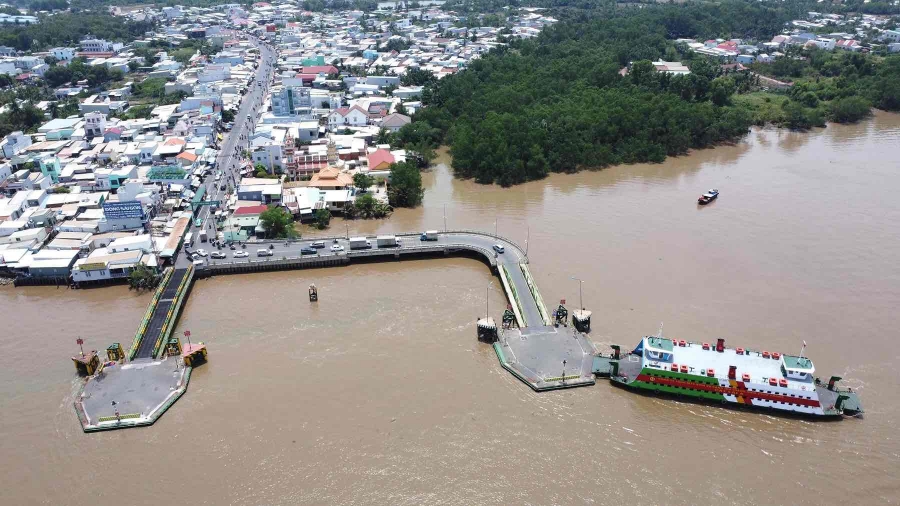 Phà Cát Lái hiện hữu - Ảnh: Anh Chiến.