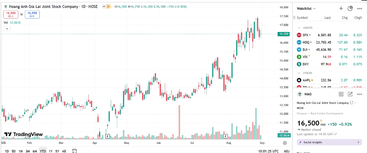 Con trai Chủ tịch HAG chi 395 tỷ mua 25 triệu cổ phiếu