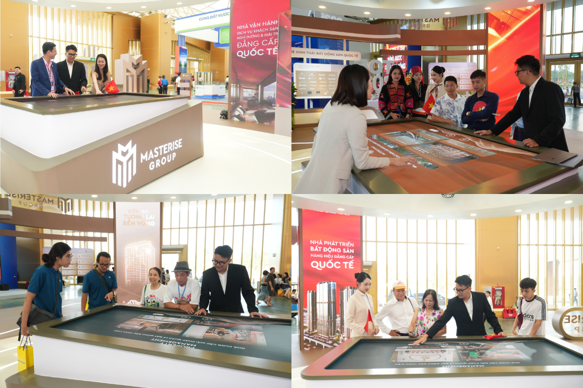 Khu vực trải nghiệm LED tương tác là điểm nhấn ấn tượng của khu trưng bày.