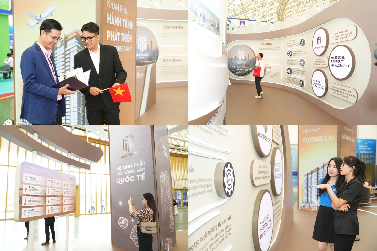 Nhiều khách tham quan hứng thú với “Con đường Thương hiệu” của doanh nghiệp.