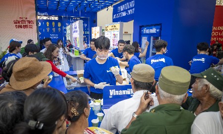 Không gian trưng bày và trải nghiệm của Vinamilk hút khách tại Triển lãm Thành tựu đất nước 80 năm
