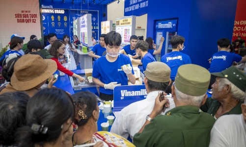 Không gian trưng bày và trải nghiệm của Vinamilk hút khách tại Triển lãm Thành tựu đất nước 80 năm