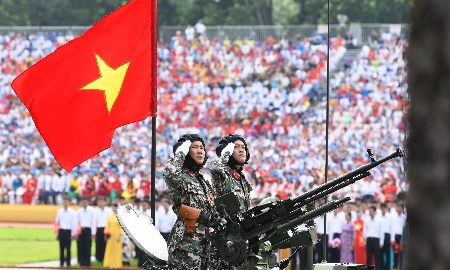 [Phóng sự ảnh] Tổng duyệt cấp nhà nước diễu binh, diễu hành mừng Quốc khánh 2/9