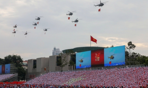 Những hình ảnh ngoạn mục trên bầu trời Ba Đình trong Lễ tổng duyệt