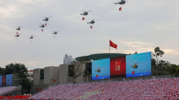 Những hình ảnh ngoạn mục trên bầu trời Ba Đình trong Lễ tổng duyệt