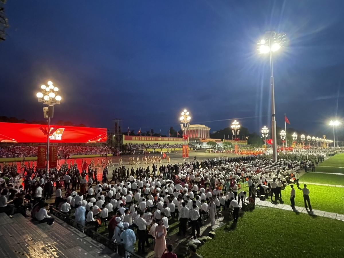 Khu vực Quảng trường Ba Đình trước giờ Tổng duyệt