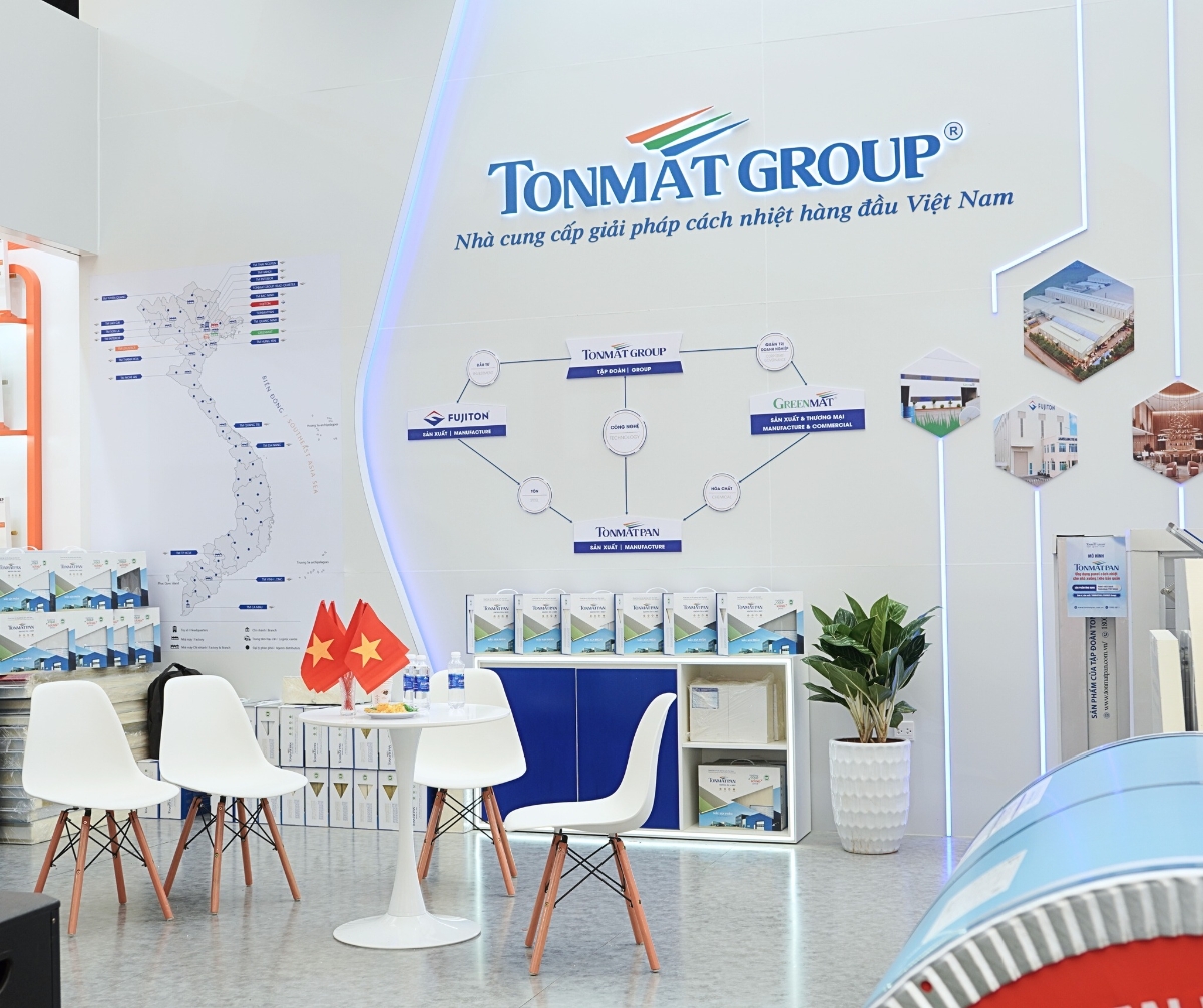 TONMAT Group là một trong 300 doanh nghiệp cả nước và là một trong 100 doanh nghiệp tư nhân tiêu biểu tham gia triển lãm.