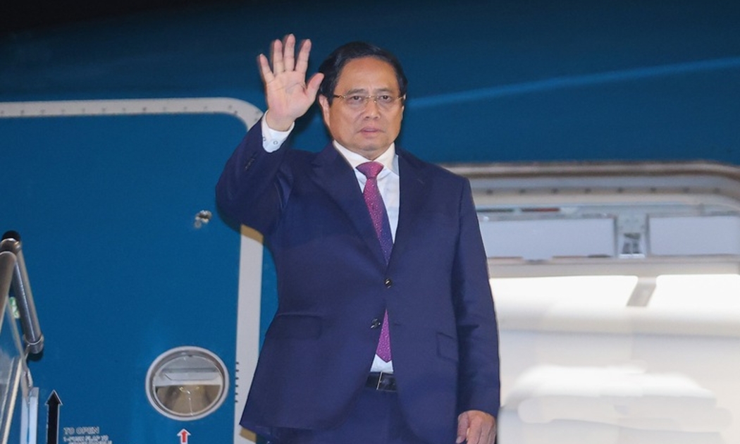 Thủ tướng Chính phủ Phạm Minh Chính cùng Đoàn đại biểu Việt Nam rời Thủ đô Hà Nội lên đường dự Hội nghị Thượng đỉnh Tổ chức Hợp tác Thượng Hải (SCO) năm 2025 và làm việc tại Trung Quốc từ ngày 31/8 đến 1/9 theo lời mời của Chính phủ nước Cộng hòa Nhân dân Trung Hoa. Ảnh: VGP