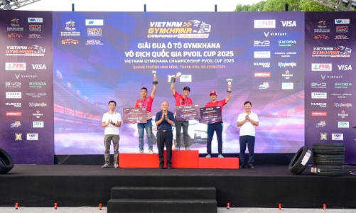 Lộ diện những nhà vô địch tại giải đua ô tô thể thức Gymkama Quốc gia