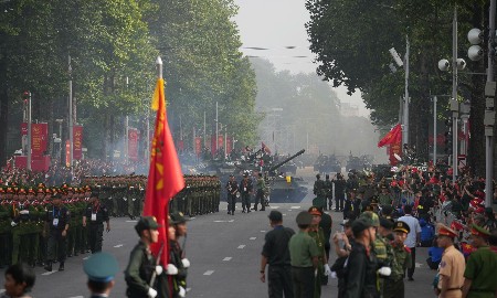 [Phóng sự ảnh]: Mãn nhãn với dàn khí tài hiện đại tại lễ diễu binh, diễu hành A80