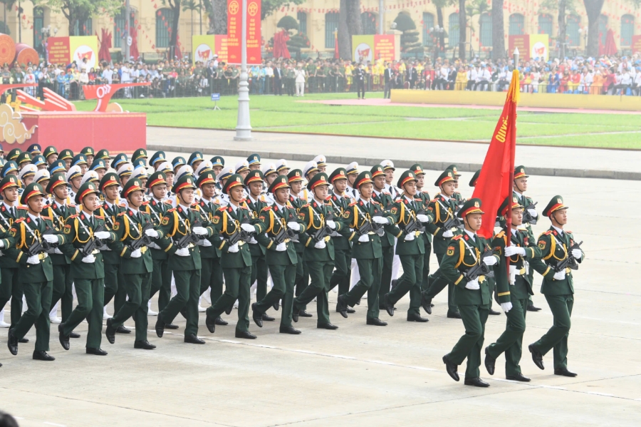 Buổi lễ diễu binh, diễu hành A80 đã được tiến hành trang nghiêm tại quảng trường Ba Đình.