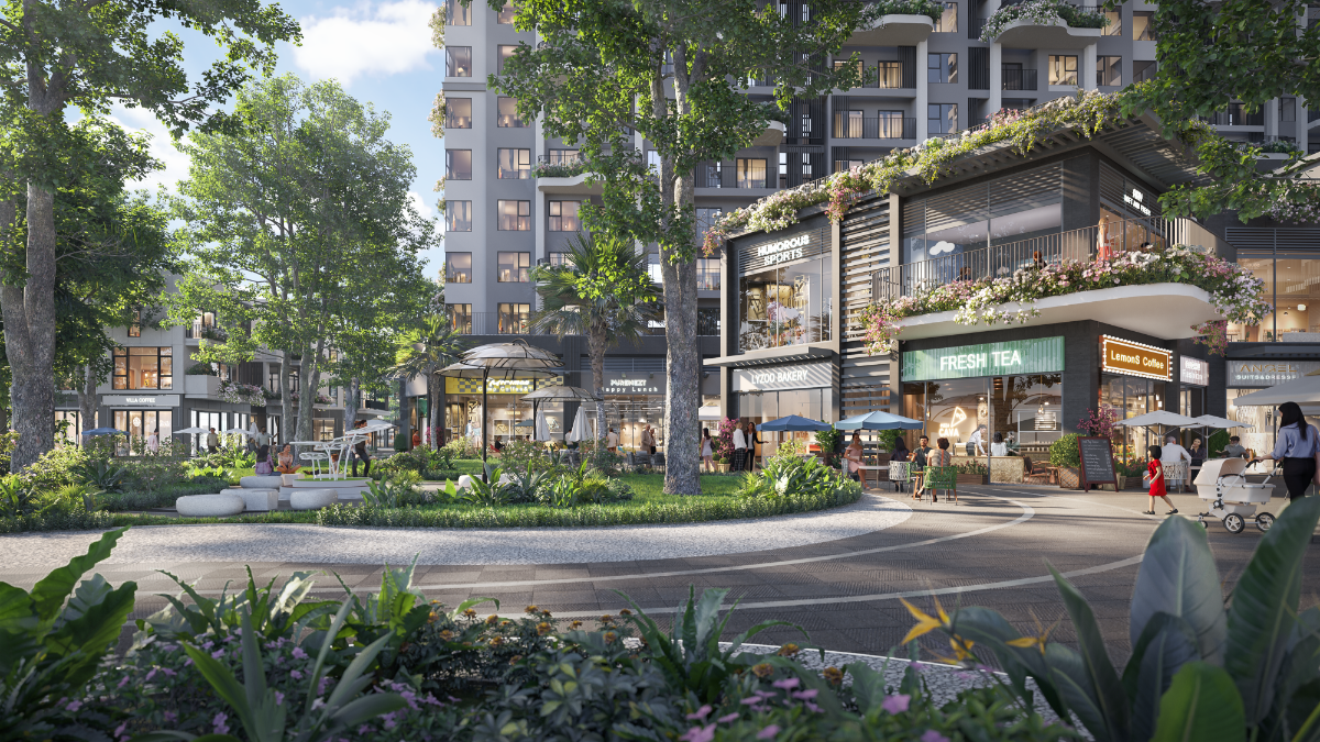 Shop thương mại khối đế Sky Retreat với số lượng giới hạn 32 căn.