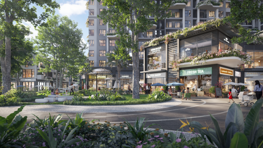 Shop thương mại khối đế Sky Retreat với số lượng giới hạn 32 căn.